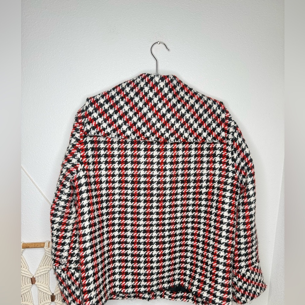 Baum und Pferdgarten jacket Bronco houndstooth check black white red tweed - Picture 5 of 7